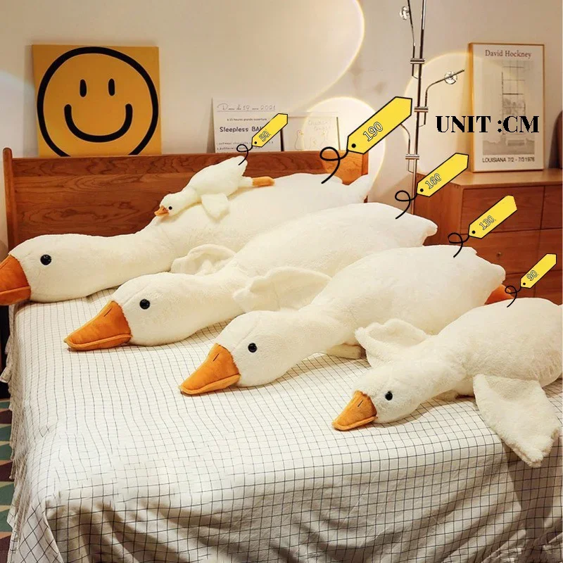50cm e 70cm quente ganso pelúcia recheado pato macio dormir travesseiro sofá decoração almofada presente de aniversário namorada das crianças