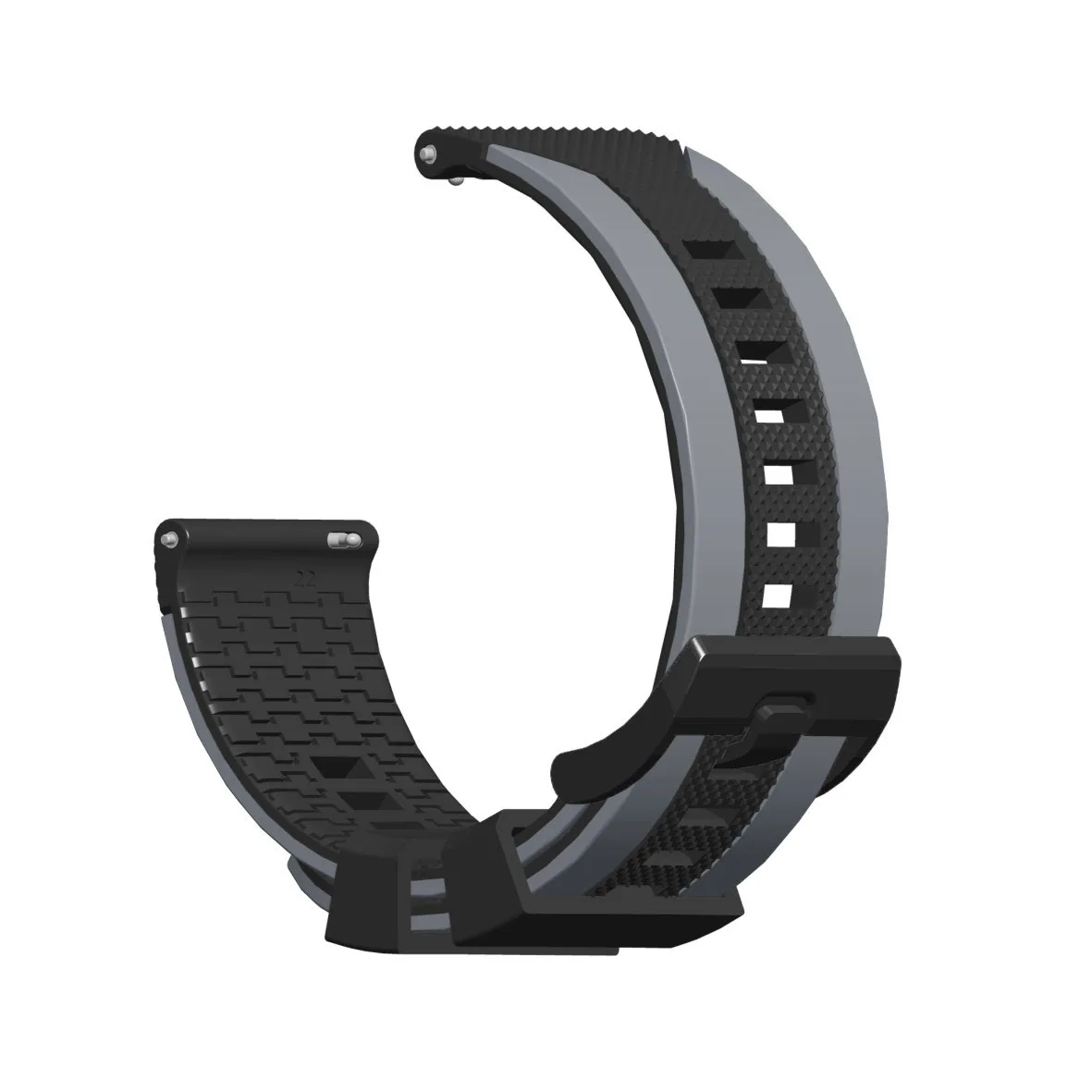 

20mm 22mm Universal Watch Strap For Sport Smartwatch With Metal Buckle Quick Release Sweatproof Silicone Wristband For Men Women