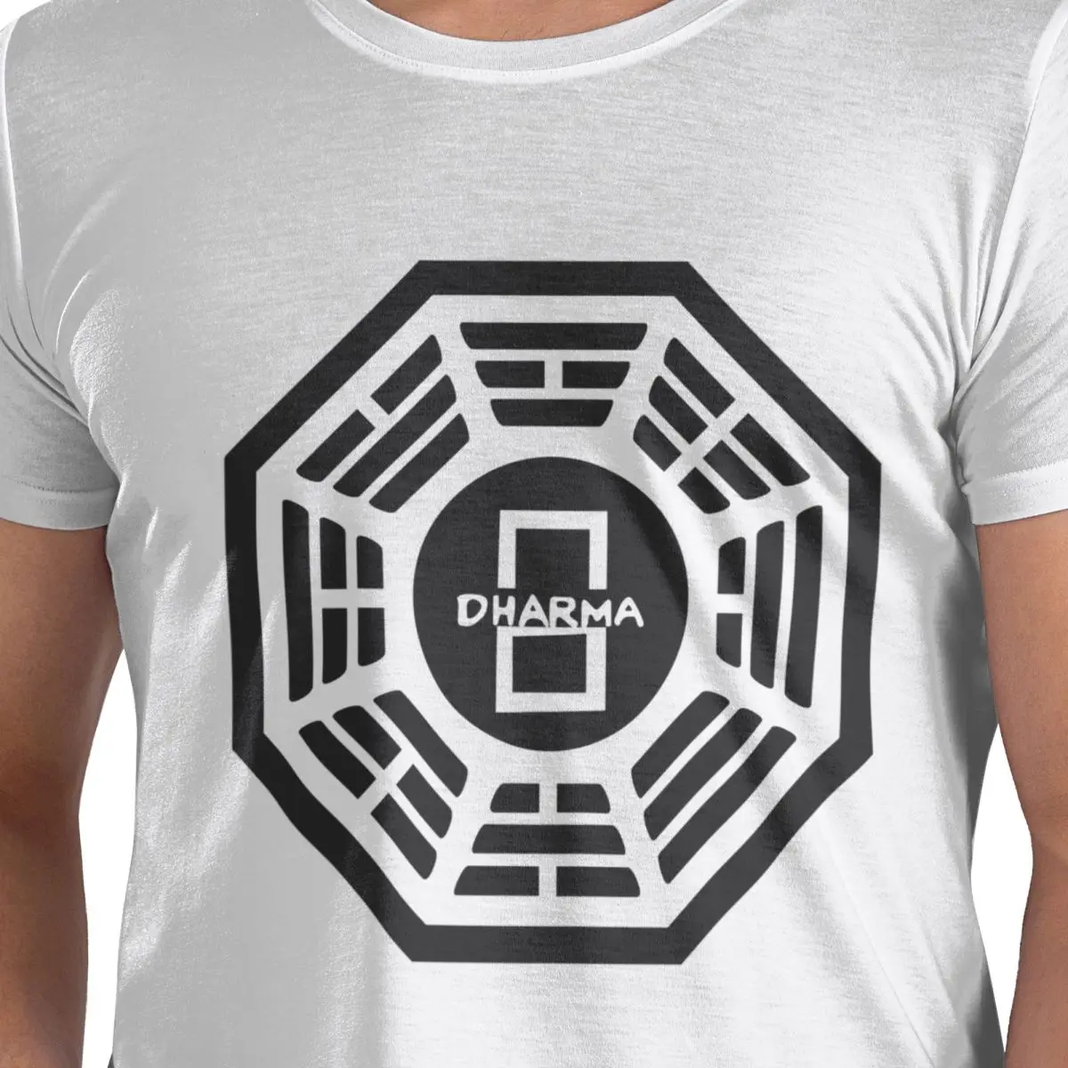 

Lost - Dharma Initiative - The Door T-Shirt for Men Cotton Plus Size T Shirts Men's Short Sleeve Round Neck Clothes Tops S-6XL