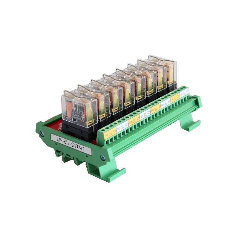 

JR-8L1 8-канальное реле G2R-1-E, плата 10 А, 24 В постоянного тока, релейные модули SPDT JR-8L1