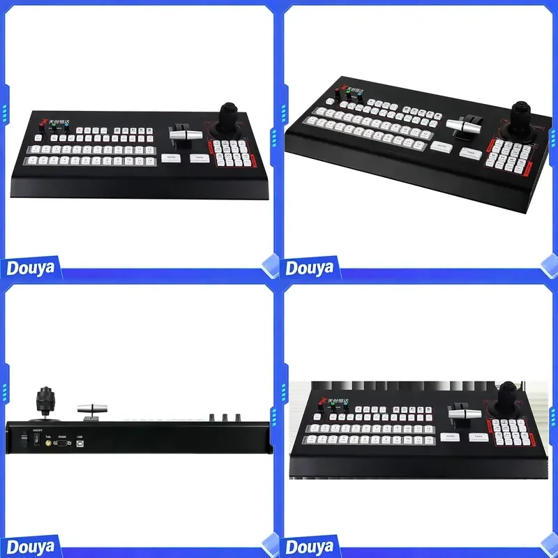 USB 12-Channel Metal Video Mixer Switcher VMix Software Control Panel Live Streaming Video Controller Broadcast