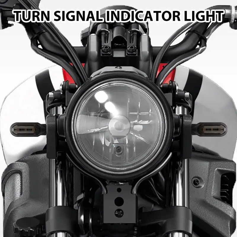 Motorcycle Turn Signals Lights 3 LED Motorcycle Blinkers Indicator Lights Waterproof Motorcycle Lights Energy Saving High