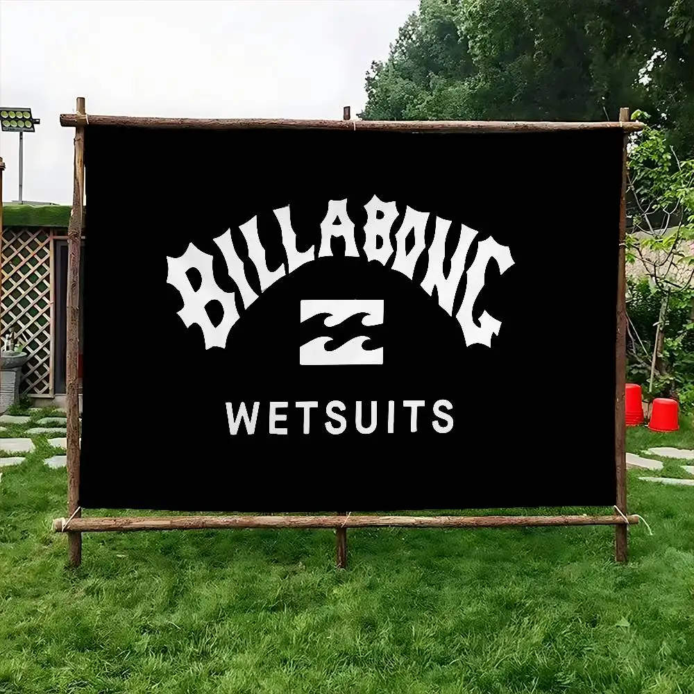 B-BILLABONG Surf-Casual DIY Flag For Family Group Photo Living Room Home Dorm Decor Wall Art Decor Banner