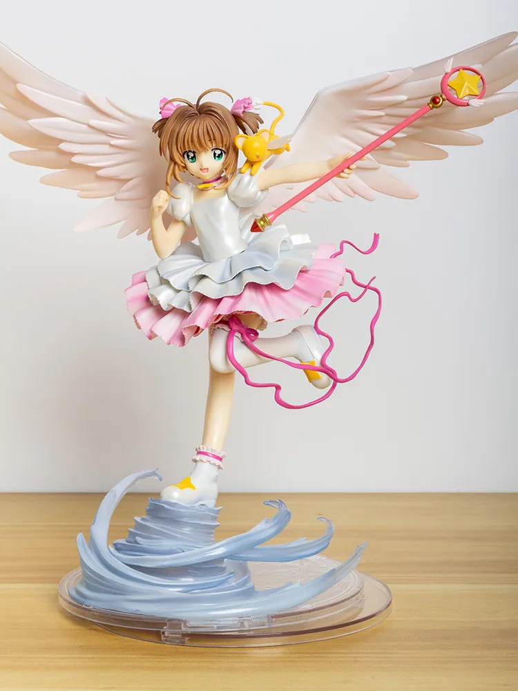 27cm Card Captor Sakura Anime Figure Kinomoto Figure Pvc Action Figurines Lovely Girl Collectible Model Adult Kids Toys Gifts