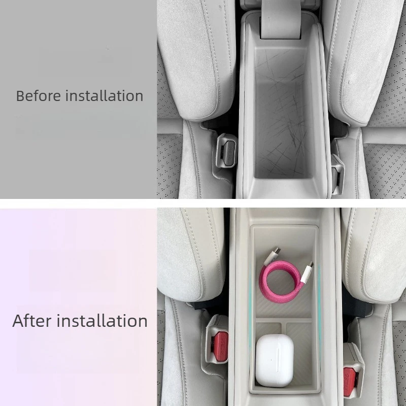 For NIO Firefly Original Color Armrest Storage Organizer Box Auto Interior Modification Parts Car Decoration Accessories Tools
