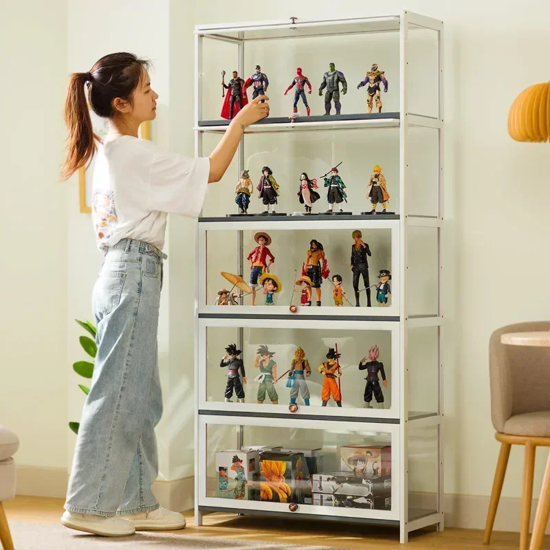 POP MART Display Cabinet Blind Box Shelf Storage Shelf Figure Wall  Standing Brand Transparent Arrangement Cabinet Acrylic