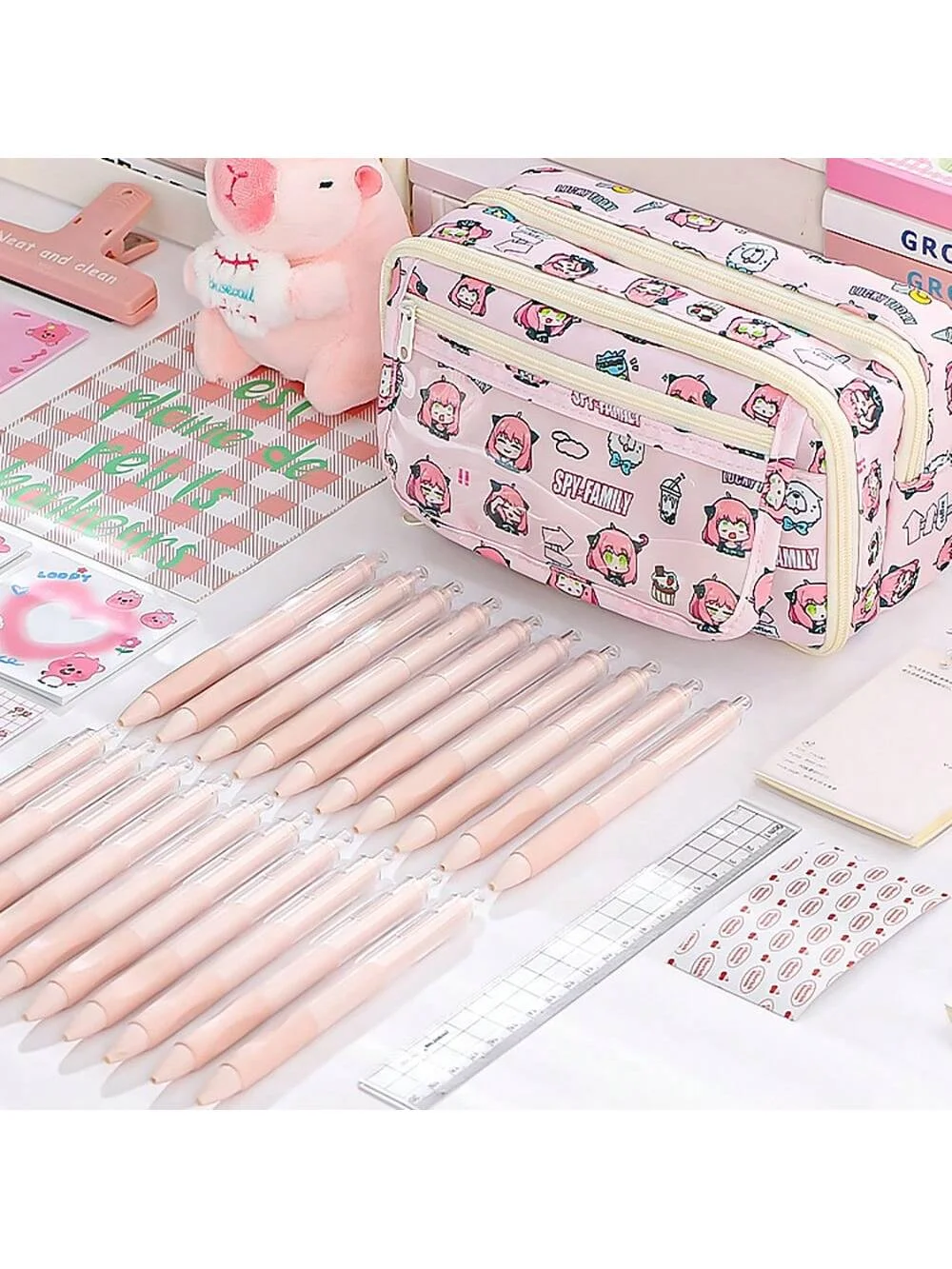 Bview Art Astuccio per matite elegante e di grande capacità per la scuola - Simpatico organizer con custodia dal nuovo design per ragazzi e ragazze