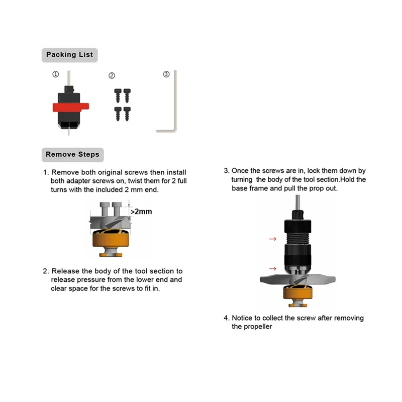 

Инструмент для удаления пропеллера с 3-мя отверстиями, ключ для удаления двигателей, набор инструментов с ЧПУ для удаления пропеллера фристайла дрона FPV