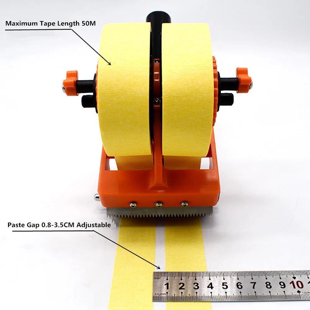 Masking Tape Dispenser Textured Paper Pasting Machine Spray Paint Sticker Floor Beautification Gap Tile Caulking Mark Scraper