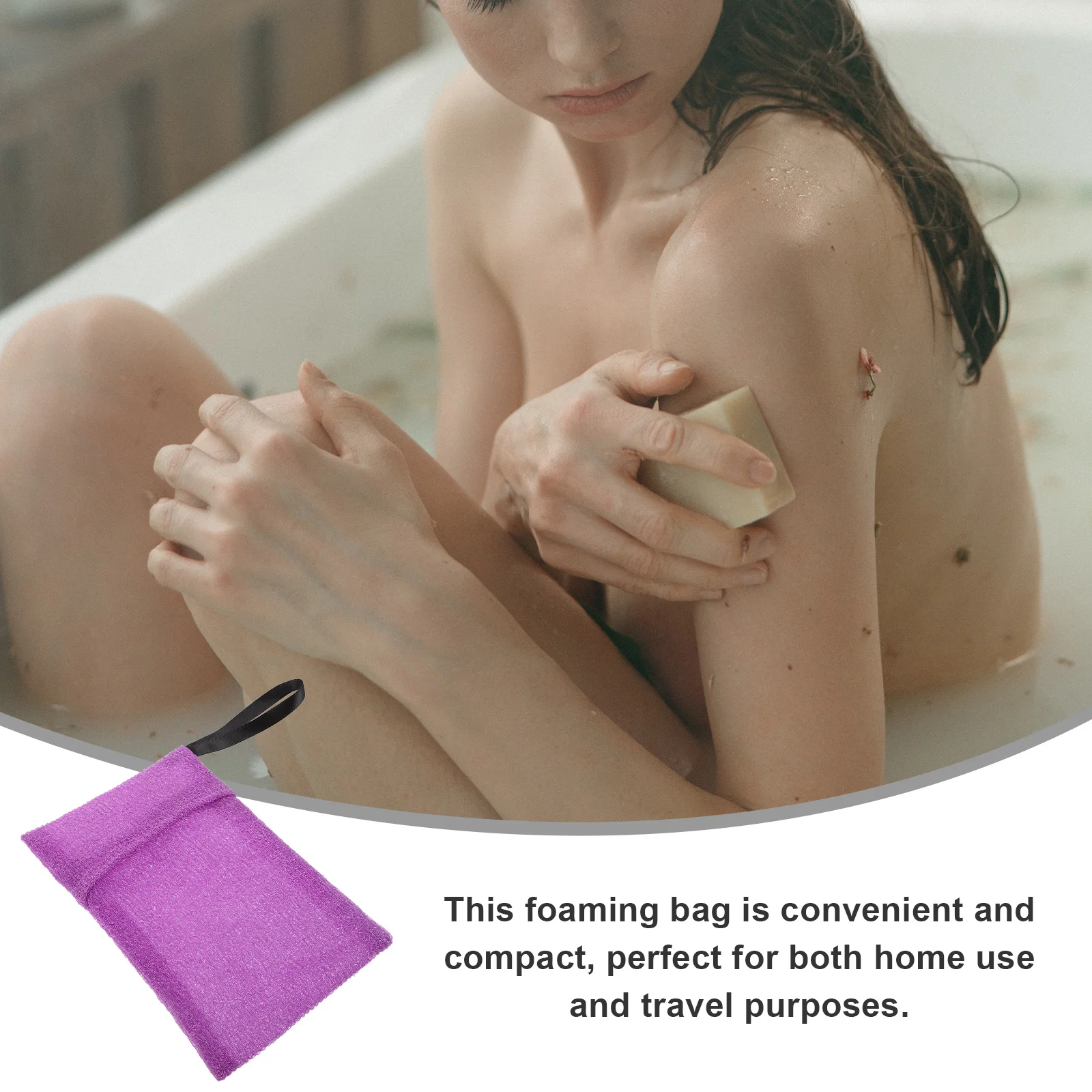 

Thickened Nylon Soap Bag For Shower Exfoliating Bar Soap Scrubber Pouch Mesh Saver Bath Accessory Travel Size