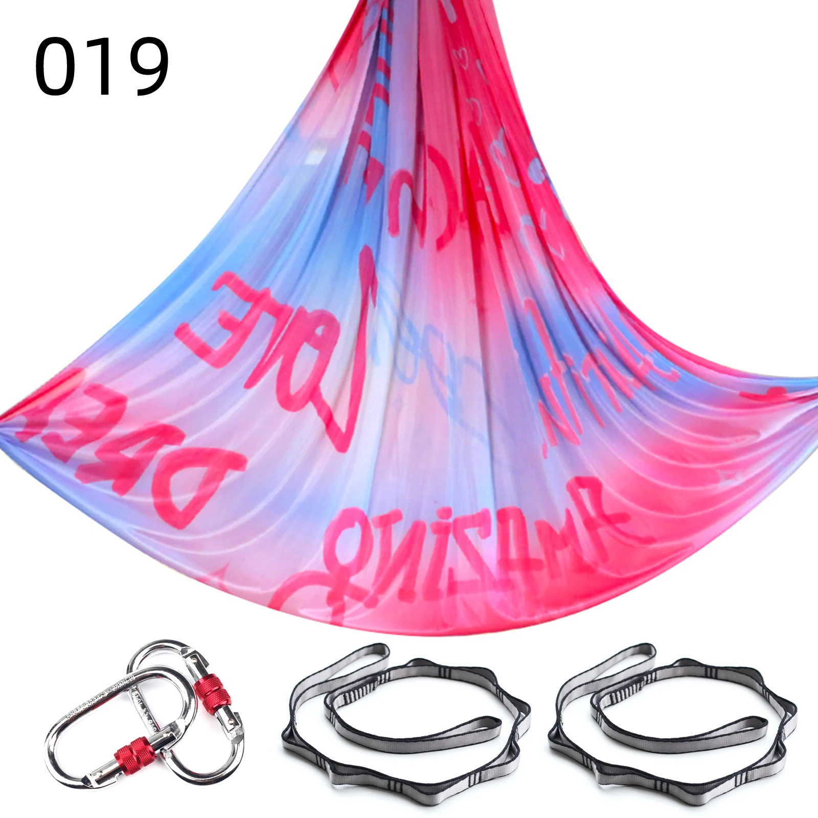 

NEW 2024 Color 6m Aerial Yoga Hammock Set Gradient Style-2 Aerial silks Yoga Fitness Stretch Belt For GYM Indoor Yoga Studio