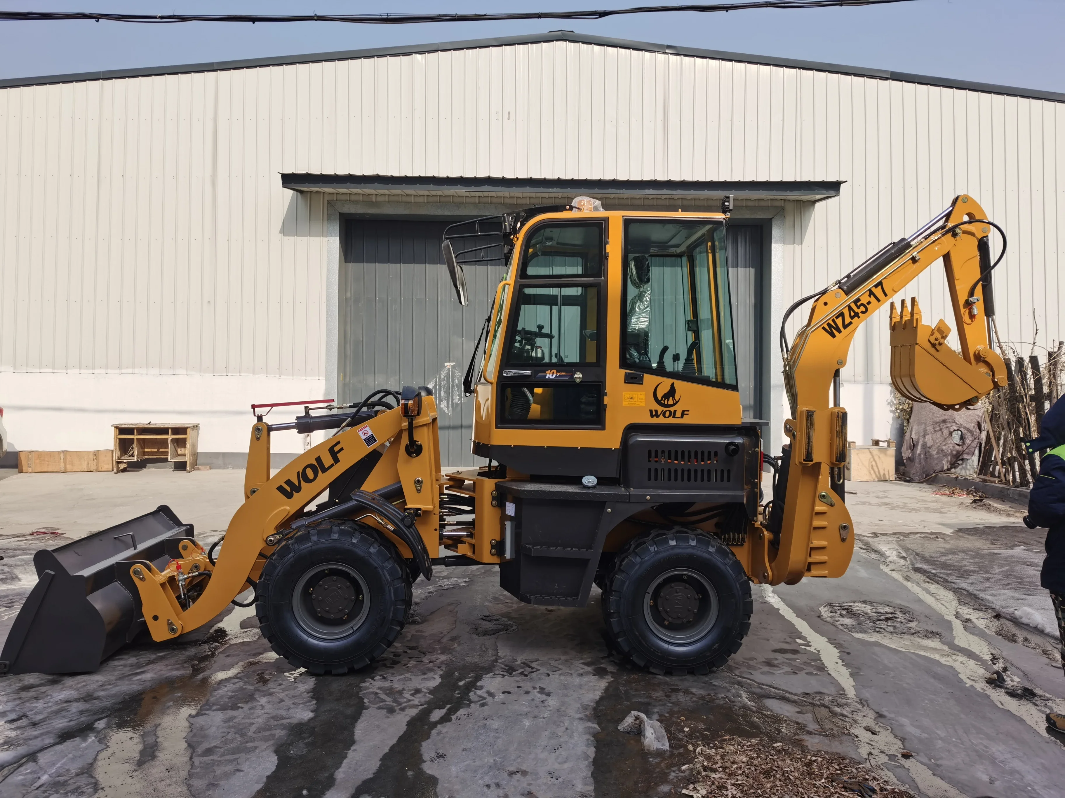 Goede Kwaliteit Backhoe Loader WZ45-17 Loader Met Lage Prijs