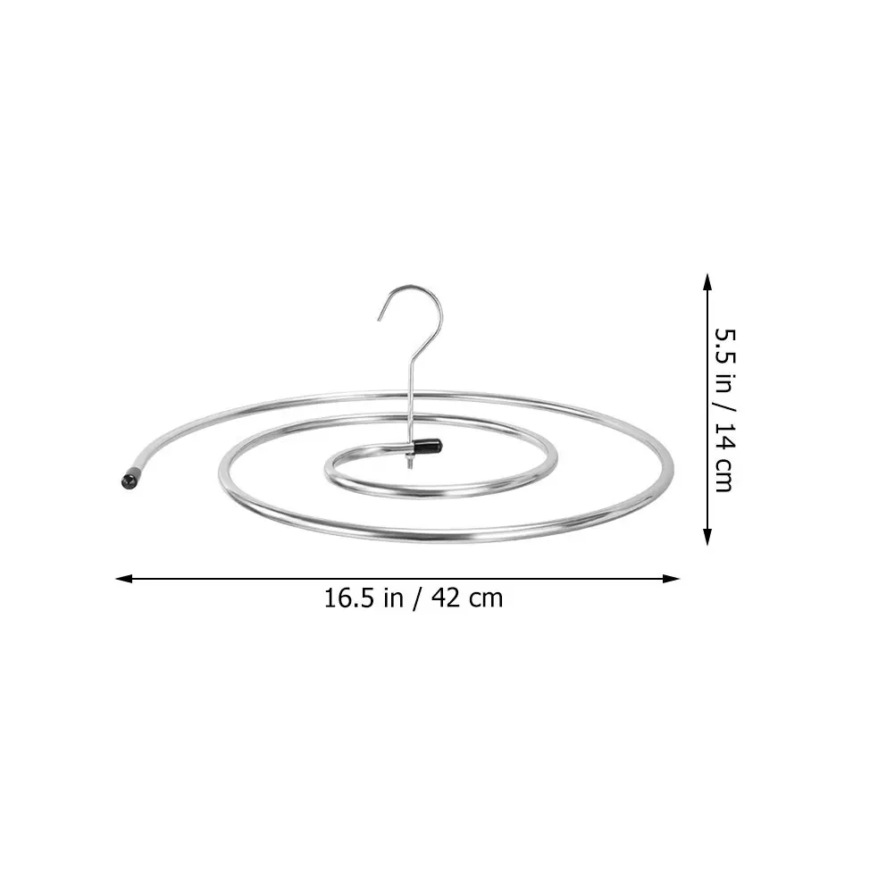 الفولاذ المقاوم للصدأ دوامة تجفيف الرف لبطانية لحاف غطاء سرير يندبروف الغسيل شماعات شرفة منزلية متعددة الوظائف #6
