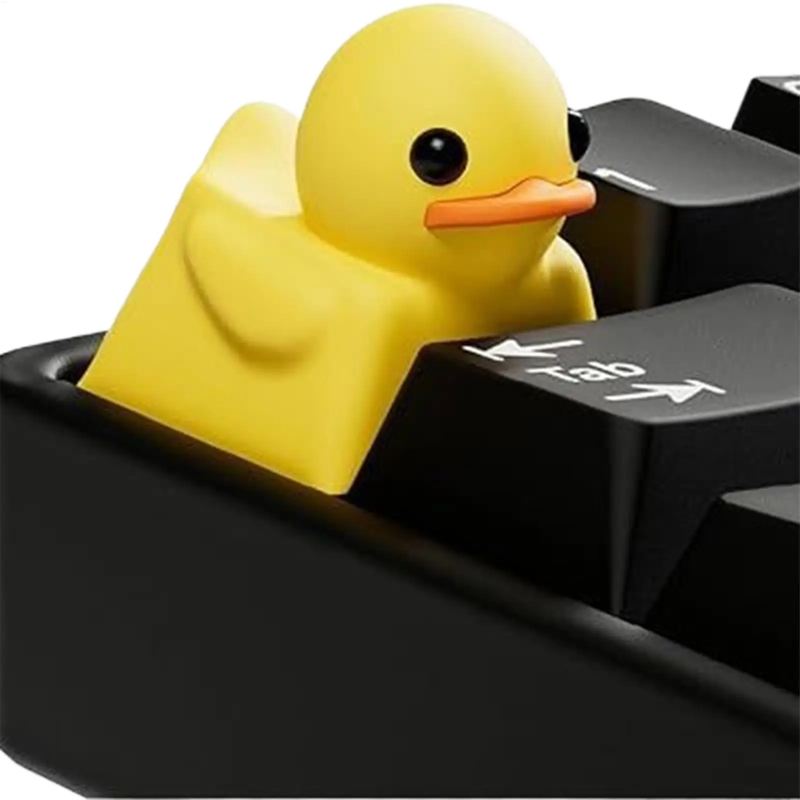 

Yellow Duck Keycaps Cross Axis Height Key Caps Cartoon Mechanical Keyboard Keycap Tension Relief Toys Game Accessories