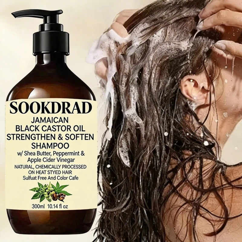

Jamaican Black Castor Oil Shampoo, Refreshing Scalp Feel, Light Non-sticky, For Daily Commute Wash 300ml