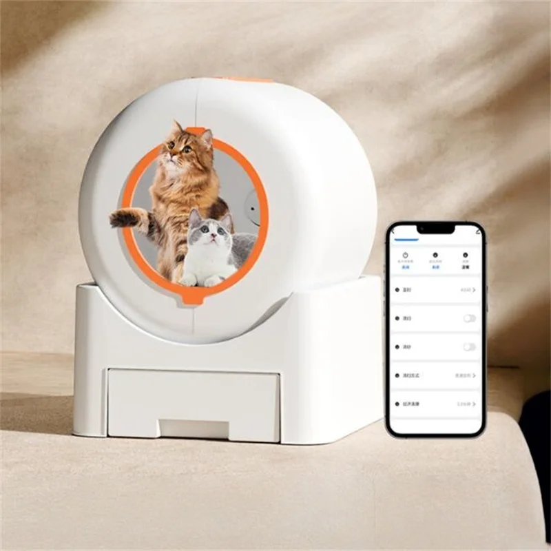 

Self Cleaning Sandboxes UV Big Cat Sand Crate Closed Automatic Stool Covered Electric Smart Cats Products App Remote Control