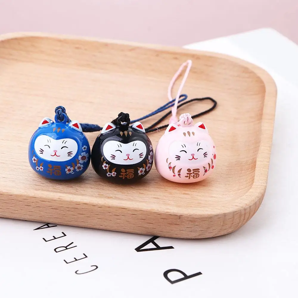 Cute Cartoon Keyring Bag Pendant Phone Pendant Japanese Lucky Cat Keychain Maneki Neko Mobile Phone Strap Phone Charm view 5
