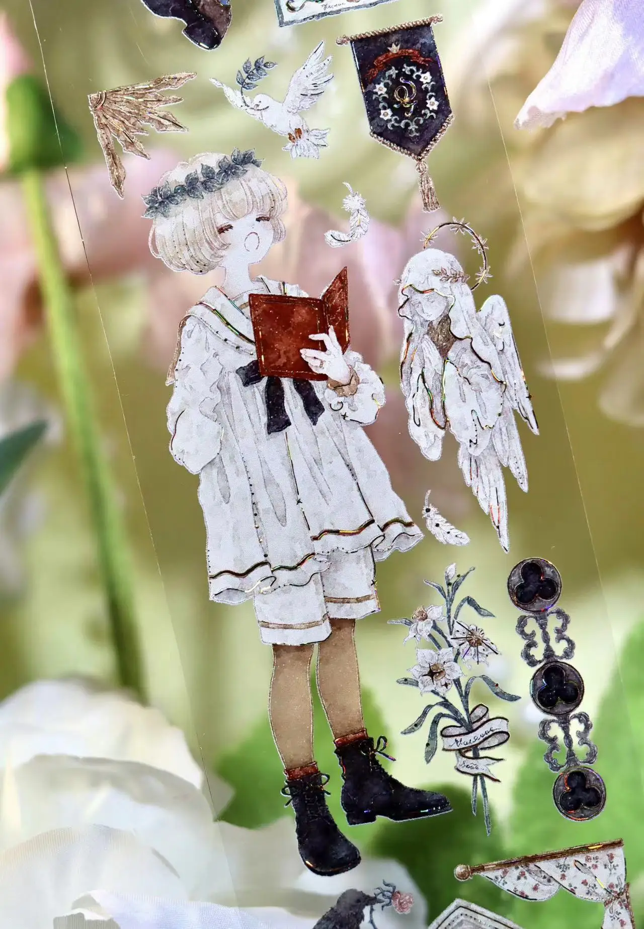 �y�Z�[�����zShine Studio ���B���e�[�W �W�F���g�� ���[�f�B���O �{�[�C �a�� PET �e�[�v �v�����i�[ DIY �J�[�h�쐬 �X�N���b�v�u�b�L���O �v���� �f�R���[�V���� �X�e�b�J�[