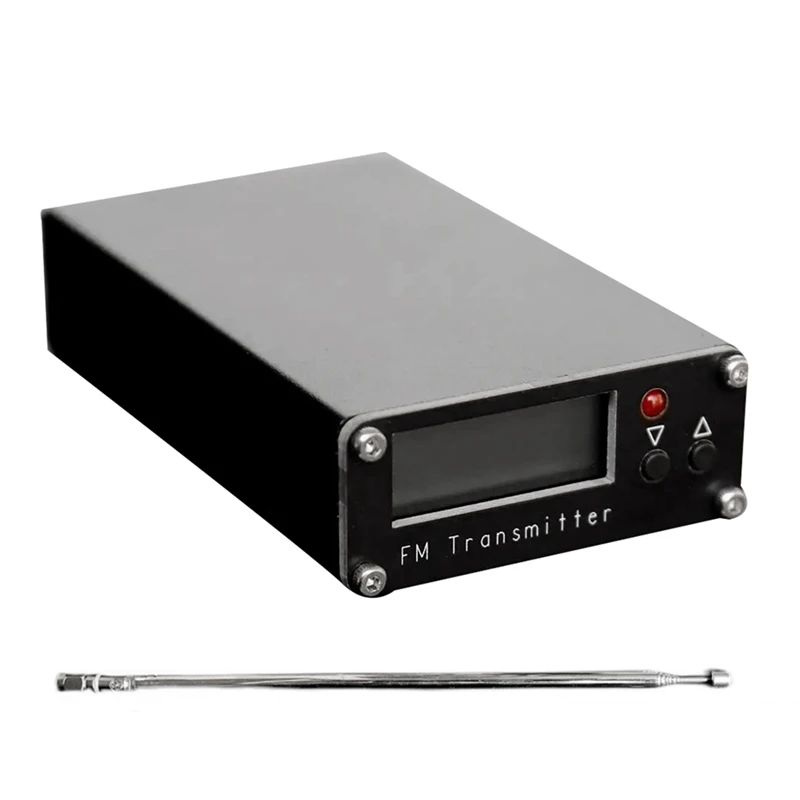 

ZIZI 2KM FM Transmitter 76-108Mhz Digital Display 0.5W 500Mw Stereo Transmitter For DSP Radio Broadcast Station With Antenna