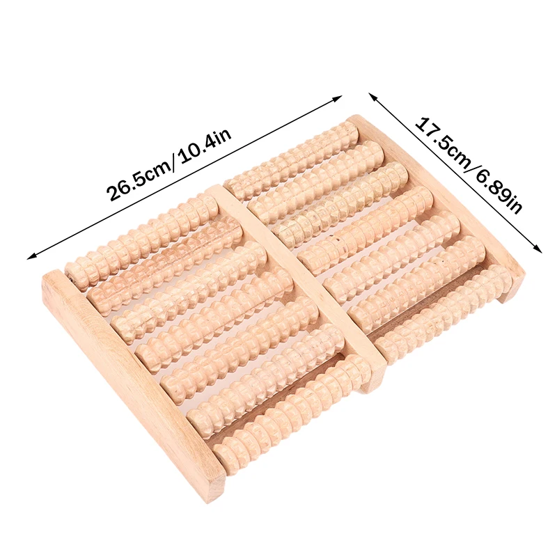 

Multi-Point Foot Therapy Rubbing Massage Promote The Circulation Of Blood Foot Care Tool Foot Roller Massager Wood Foot Massage