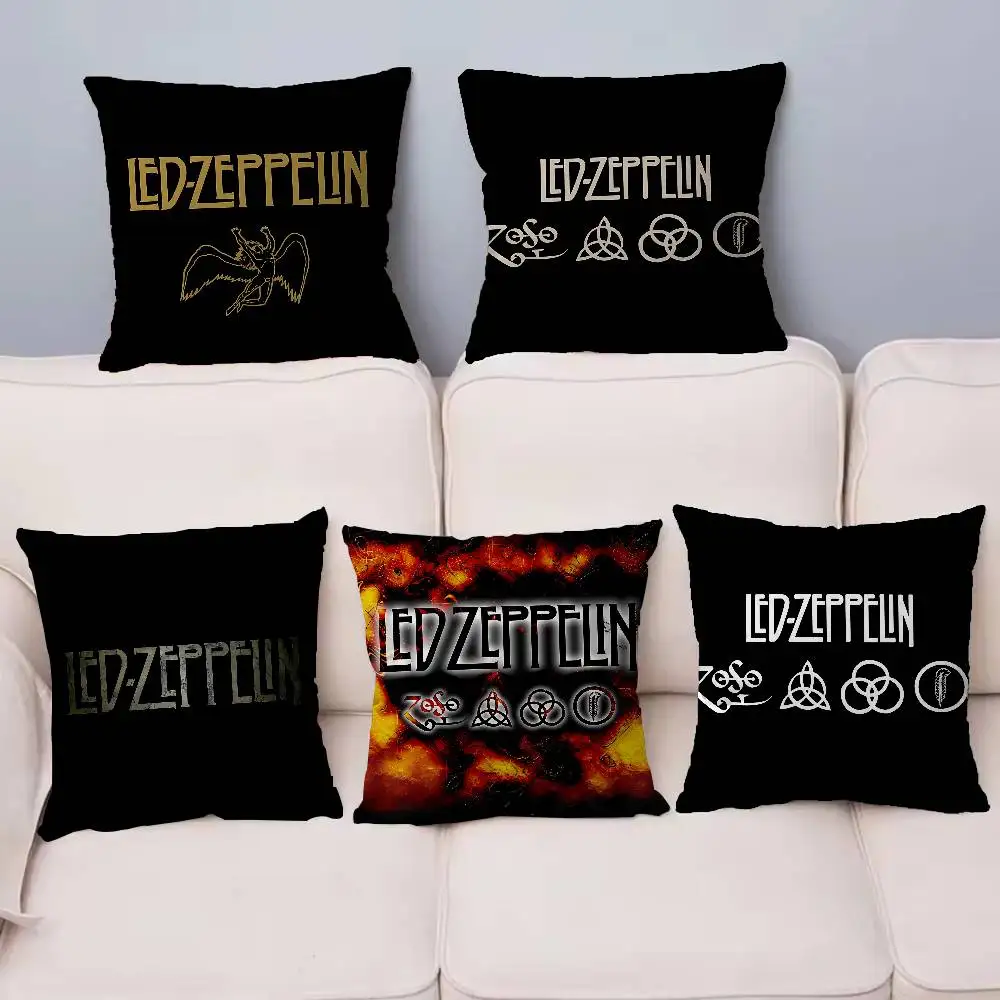 Vintage Band L-Led Z-Zeppelin Cushion Cover Pillowcase Upholstery Sofa Throw Pillow Home Decor Pillowcas