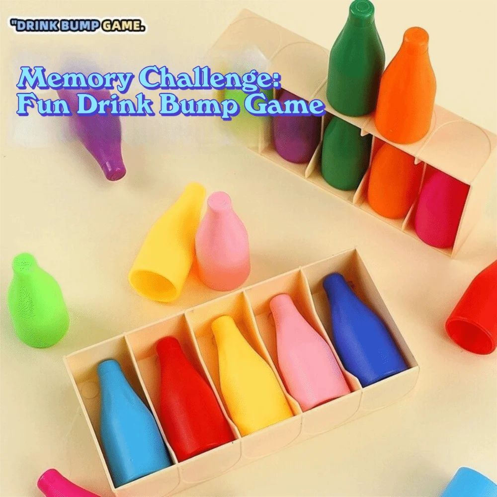 Funny Fun Beverages Color Match Game Educational Color Matching Guessing Game Sorting Game Memory Training Early Childhood