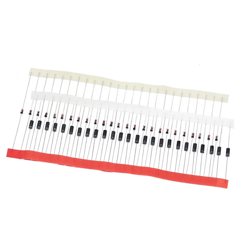 8values=100pcs 1N4148 1N4007 1N5819 1N5399 1N5408 1N5822 FR107 FR207 for TZT Voltage regulator power module
