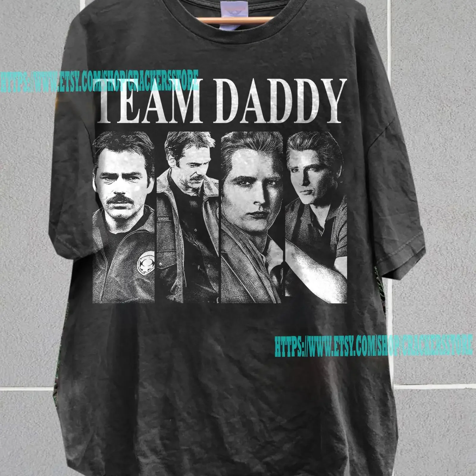 Team Daddy T Shirt Charlie Swan amp Carlisle Cullen 90s Style vintage Washed Unisex fashion designer clothes graphic Stretched