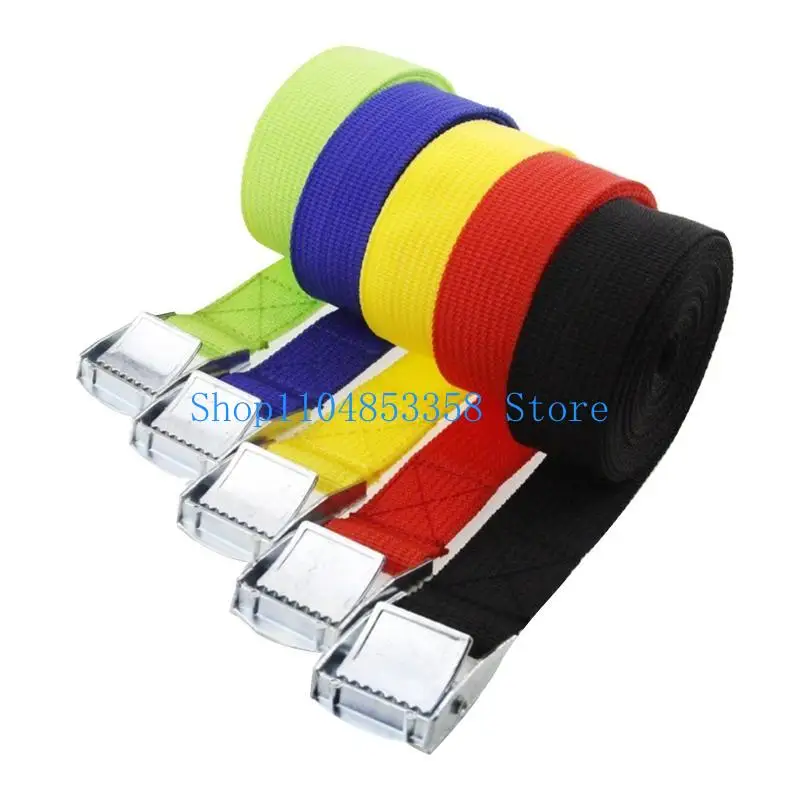 

652F Tensioning Belts Tie Down Straps 5/10Pieces for Outdoor Transporting Truck Rack