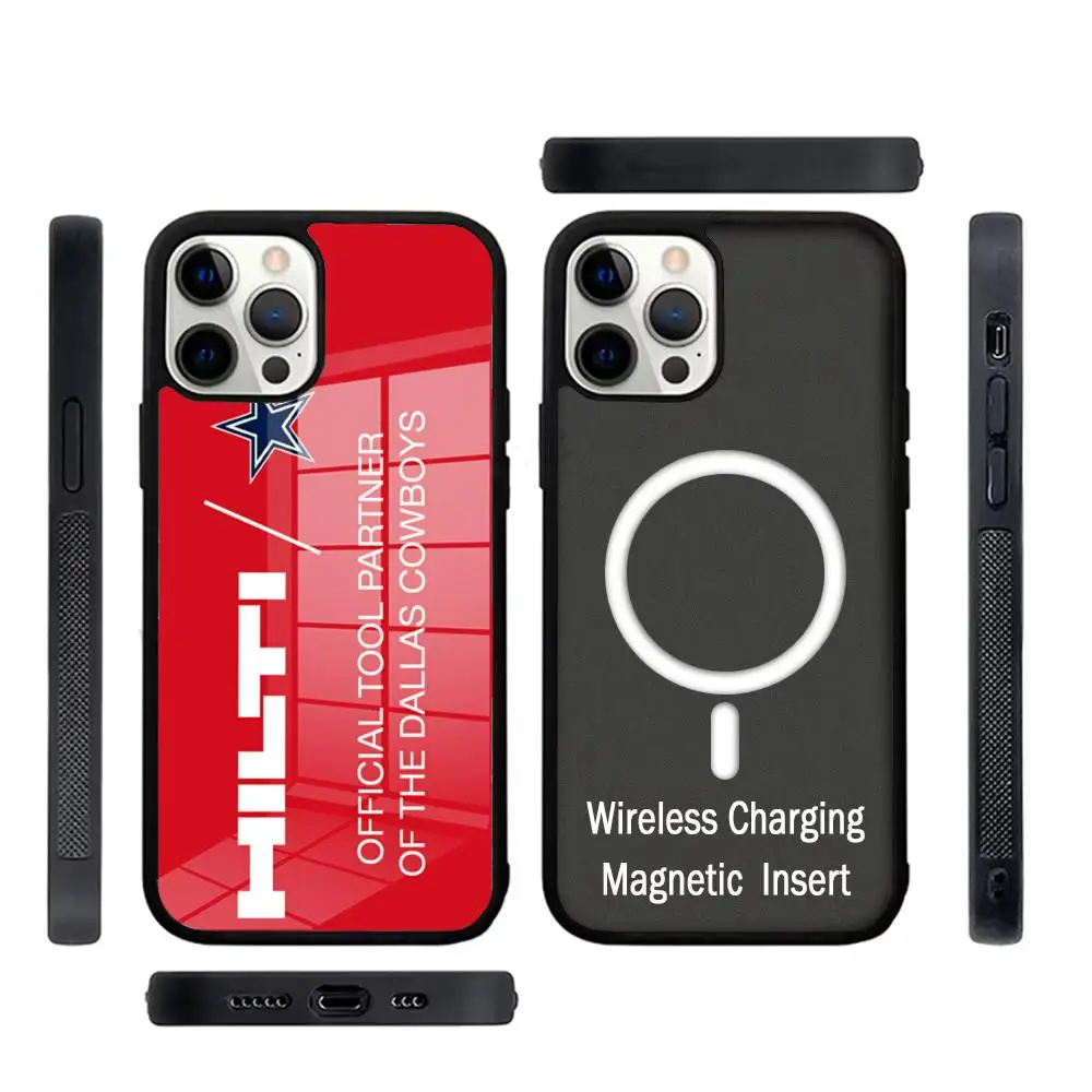 Toolbox brand Hilti Tools  Phone Case Glass For IPhone 16 15 Promax 14 13 Pro 12 11 Magnetic charging Covers Mirror Film  CASE