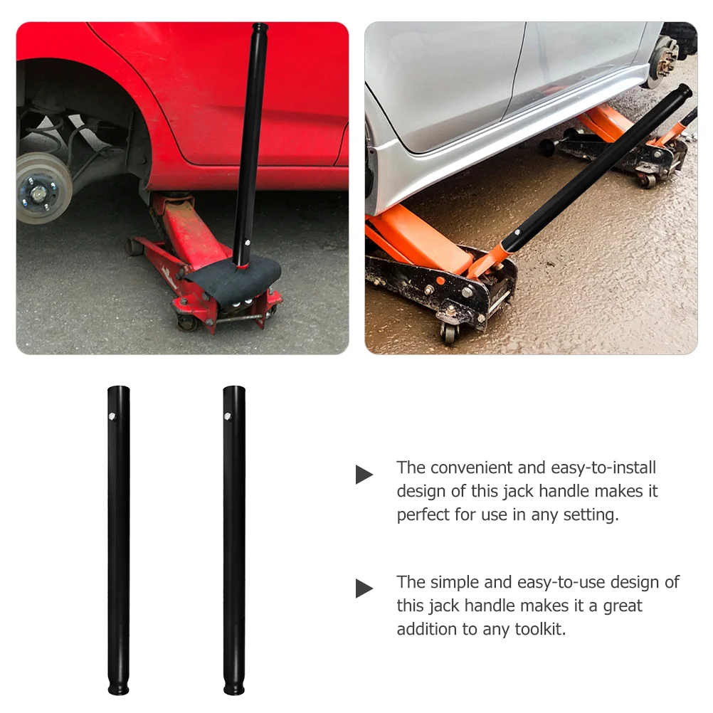 2 Pcs Jack Bar Car Part Pole Lever Handle 3 Ton Floor Accessories Horizontal Hydraulic Replacement Trailer Pressure