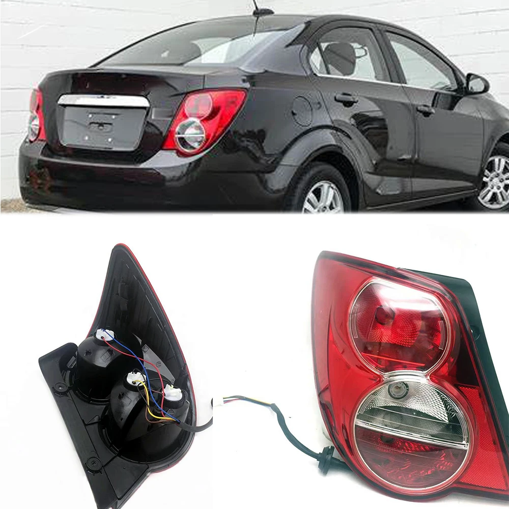 Lewe prawe tylne światło przeciwmgielne lampa tylna jazda Stop światło hamowania dla Chevrolet Sonic 4d Aveo 4d 2011-2013 dla Chevy 96830973 96830974 — zdjęcie 2