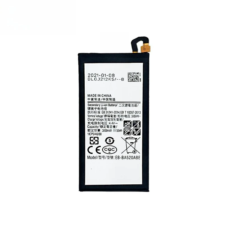 Совершенно новый аккумулятор для мобильного телефона EB-BA520ABE 3000 мАч для Samsung Galaxy A5 2017 Edition A520 SM-A520F A520K A520L A520S A520W/DS