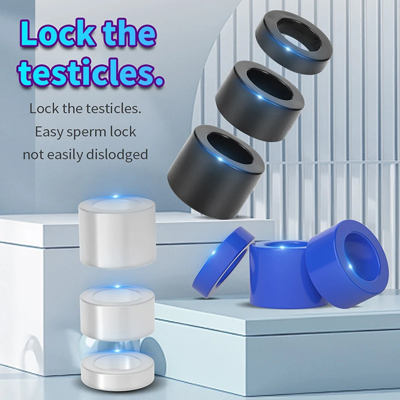 3Pcs Silicone Massage Tool Multi Sized Soft Massage Ring Restrict Train Portable Massager Enlargement Adult Beauty Health view 2