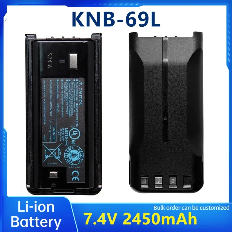 Knb69l 2550mah li-ion akku KNB-69L für TK-2200 tk2306 tk2202 tk3200 TK-D240 d340 3207d NX-340TK-3307 2207 walkie talkie