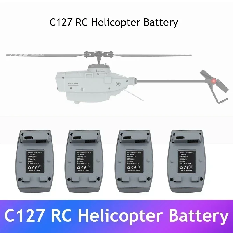 C127 Sentry Helicopter Battery Accessories Original High Quality Battery Part for C127 RC Drone Battery Parts