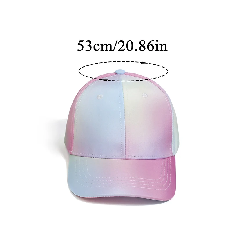 Fashion Candy Color Kids Baseball Cap Sun Protection Boy Girls Hat Adjustable Travel Peaked Caps Hat High Ponytail Kids Boy Hat