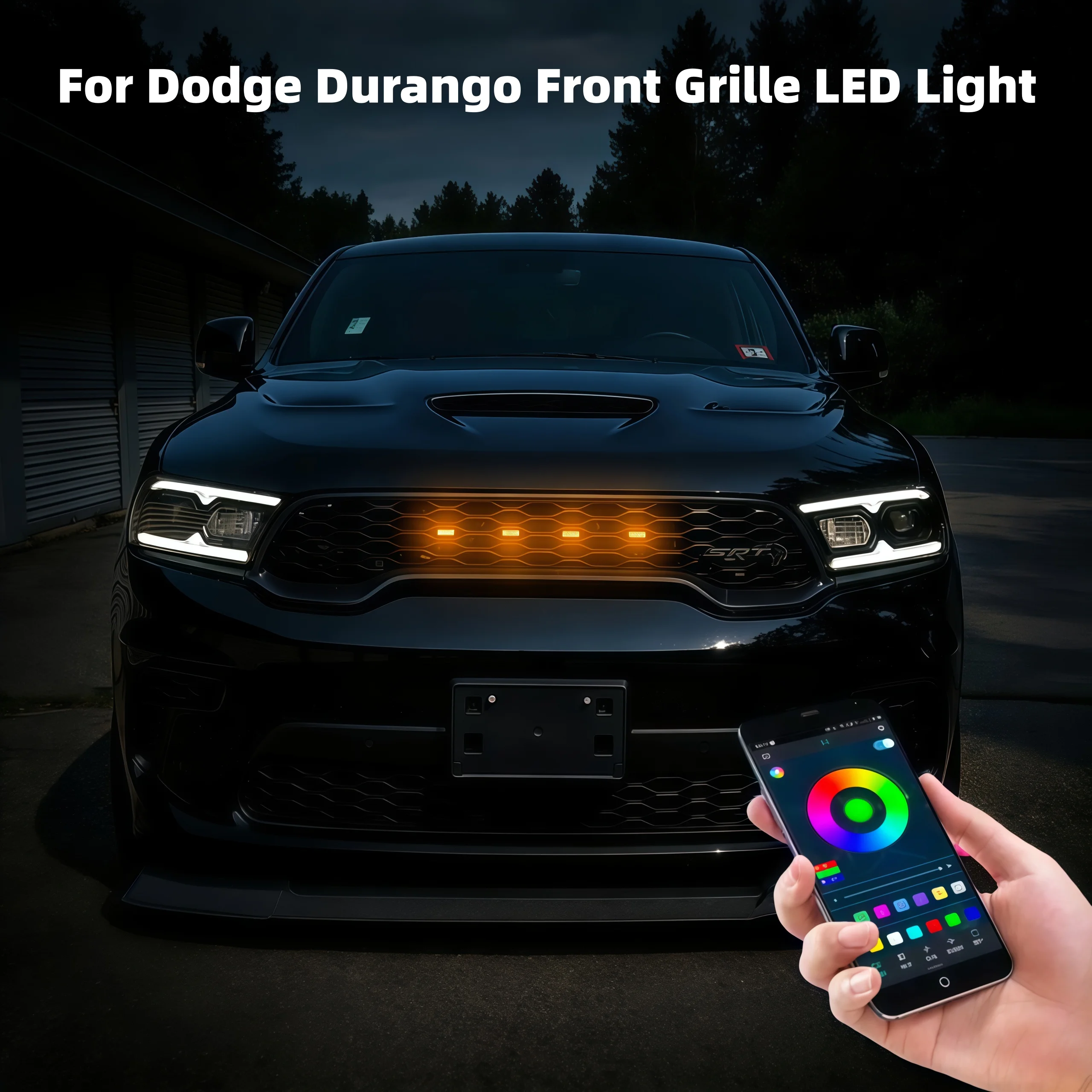 

Светодиодная подсветка передней решетки для Dodge Durango 2008-2021, дневные ходовые огни, лампа для колесных арок, 12В