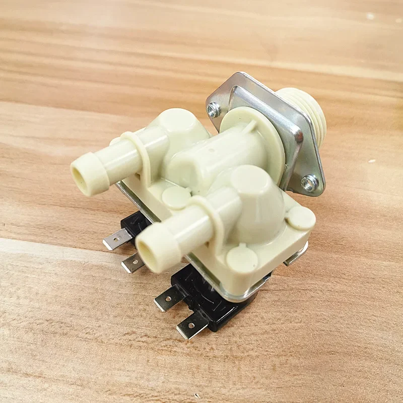 For Midea / Haier / LG drum washing machine water inlet valve parts FPS180 double head solenoid valve water inlet switch