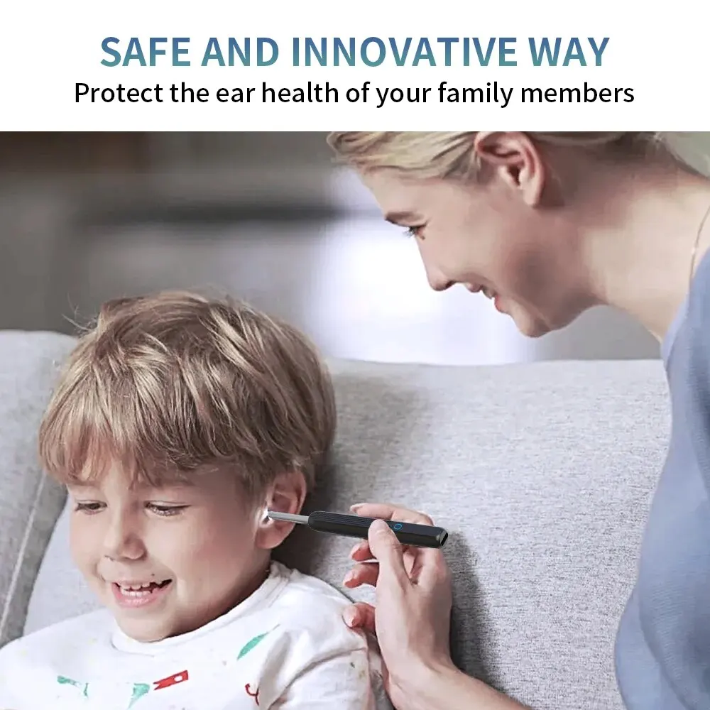 USB Charging Intelligent Visual Ear Digger Children and Adults Ear Picking Stick with Light Waterproof and Washable Convenient