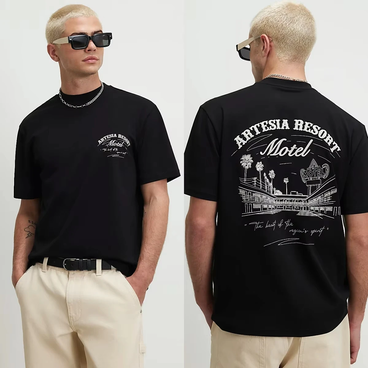 2026 White Oversized Cotton T-Shirt Graphic Cotton High-end Luxury Unisex Style Both of Men and Women
