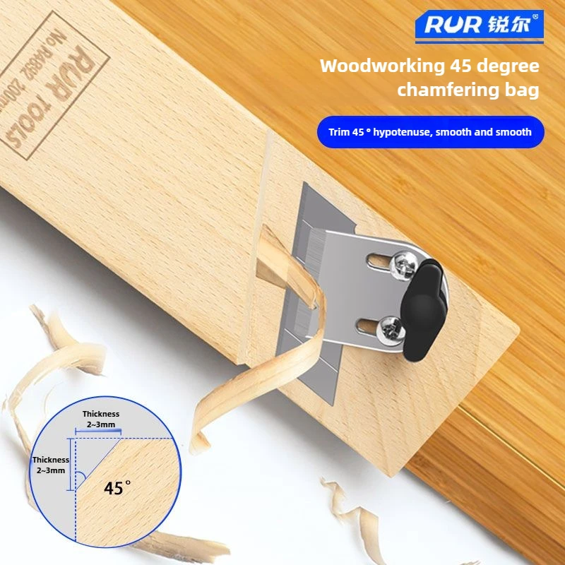 Trimmer Wood Chamfering V-shaped 45° Fillet Scraper Gypsum Board Deburring Tool Trimming knife Woodworking Edge Corner Planer