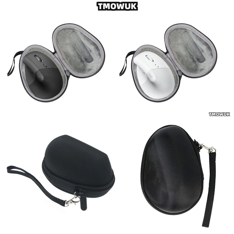 For Logitech MX Vertical mouse, shock-absorbing rigid EVA bag durable outdoor wireless mouse protective companion