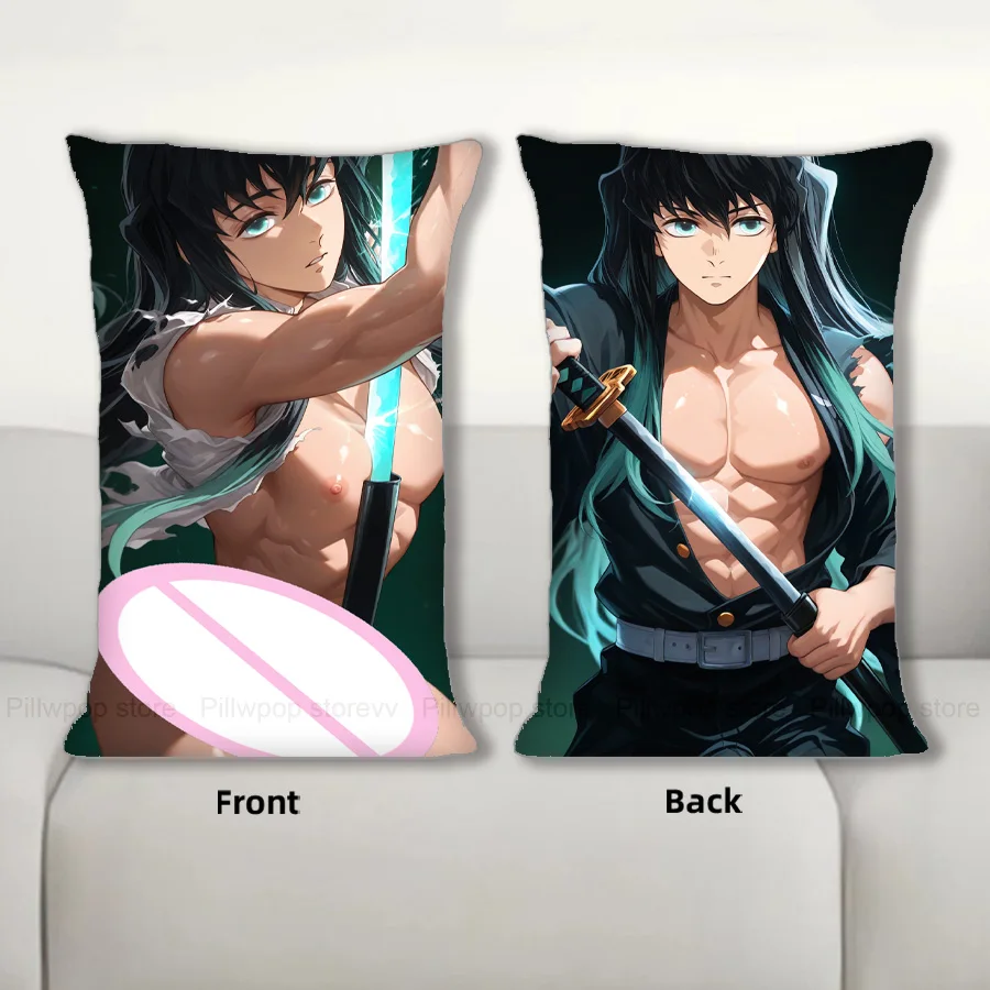 

R18 + Dakimakura аниме Muichiro Tokito наволочка для тела диванная подушка двухсторонняя наволочка с принтом 40X60 см