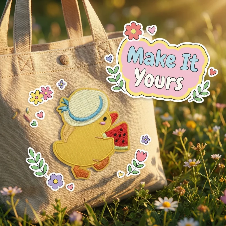 

Cartoon Duckling Embroidery Cloth Sticker Twill Yellow Duckling Patch Sticker Clothes Decoration Cute Computer Embroidery Label