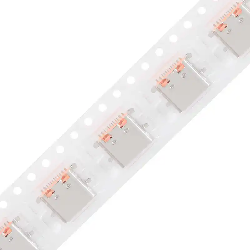 USB Type-C 16P Female Desktop Four-Leg Fully Soldered High-Definition Transmission Interface Fast Charging Socket USB Connector