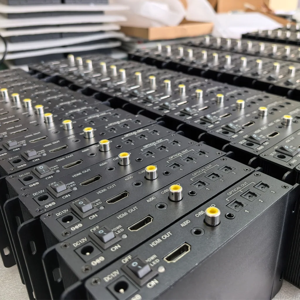 Media Player with 3 Optical Toslink Output Hi-Fi Audio Switcher for Retail Store Soundbar & Speaker A/B Comparison Demo Solution