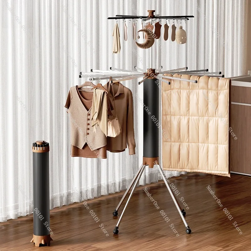 Octopus Drying Rack Foldable Clothes Hanger Floor Standing Retractable Laundry Rack Household Drying Tool