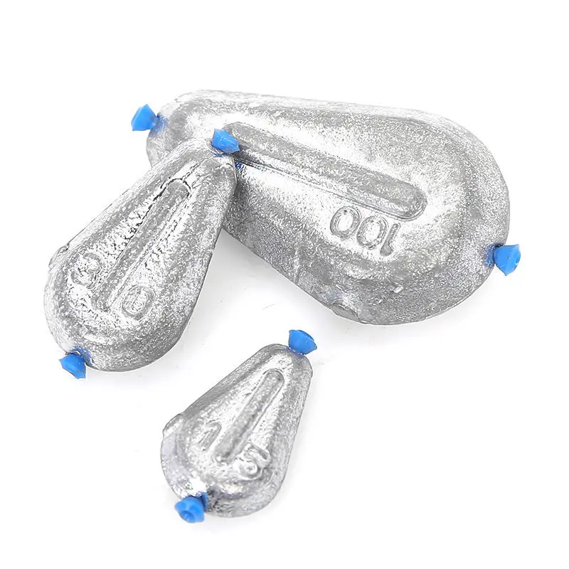 

Flat Lead Sinker with Plastic Tube Fishing Weights 10g/20g/40g/60g/80g/100g/120g/150g Lead Weights Fishing Tools Accessories