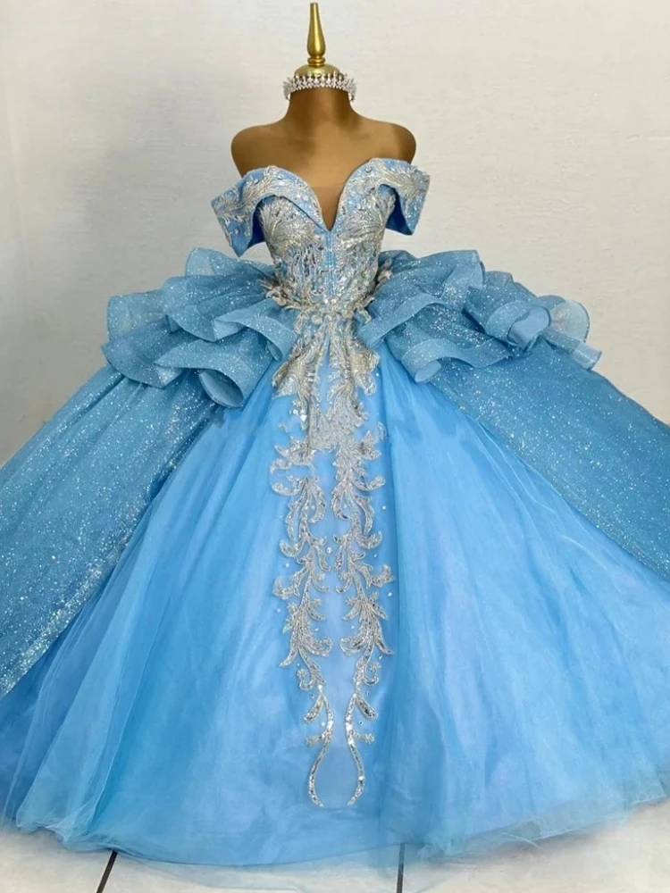 

Индивидуальные роскошные арабские платья для женщин из Саудовской Аравии: блестящие платья с аппликациями и корсетом для выпускного, дня рождения, вечеринки, квинсеаньеры, на 15-16 лет, Vestidos